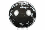 Polished Snowflake Obsidian Sphere - Utah #360415-1